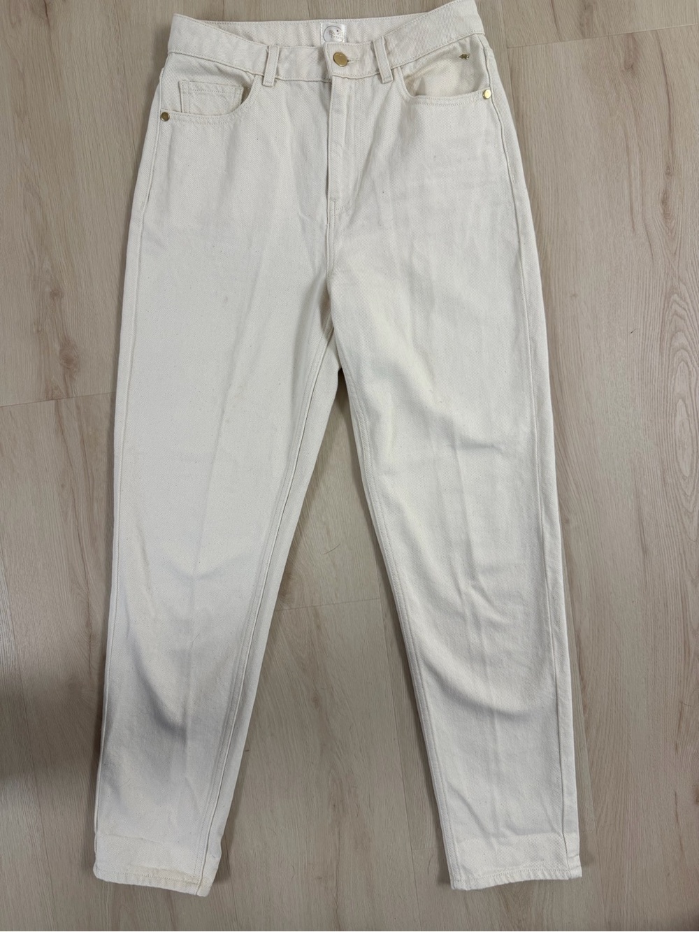 Des Petits Hauts Paris Ecru louisette Women’s Jeans — Straight Leg Cotton
